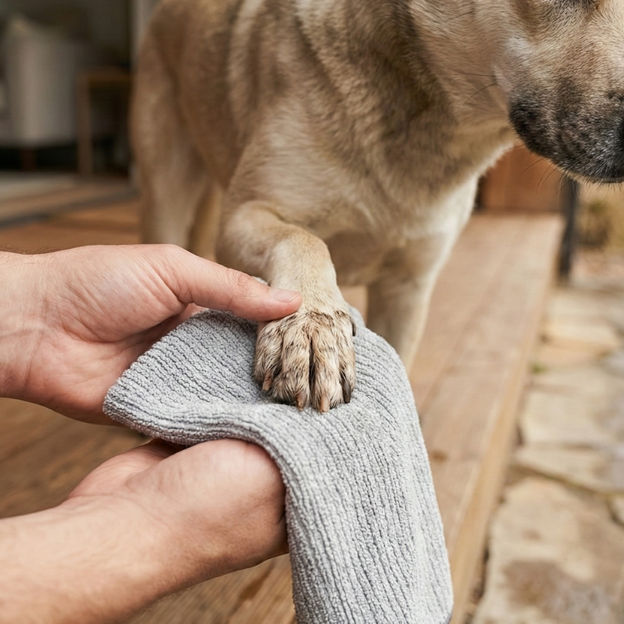 Zilver-Verzorgingshanddoek voor dieren